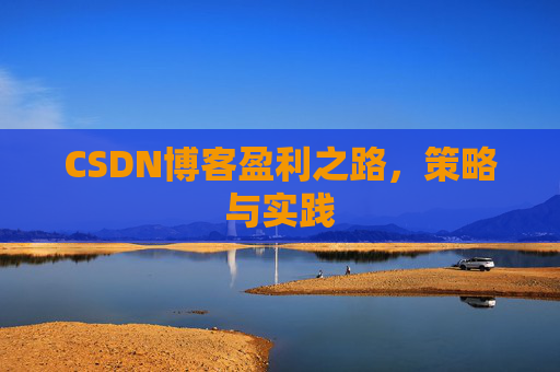 CSDN博客盈利之路,策略与实践