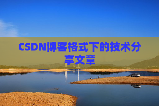 CSDN博客格式下的技术分享文章